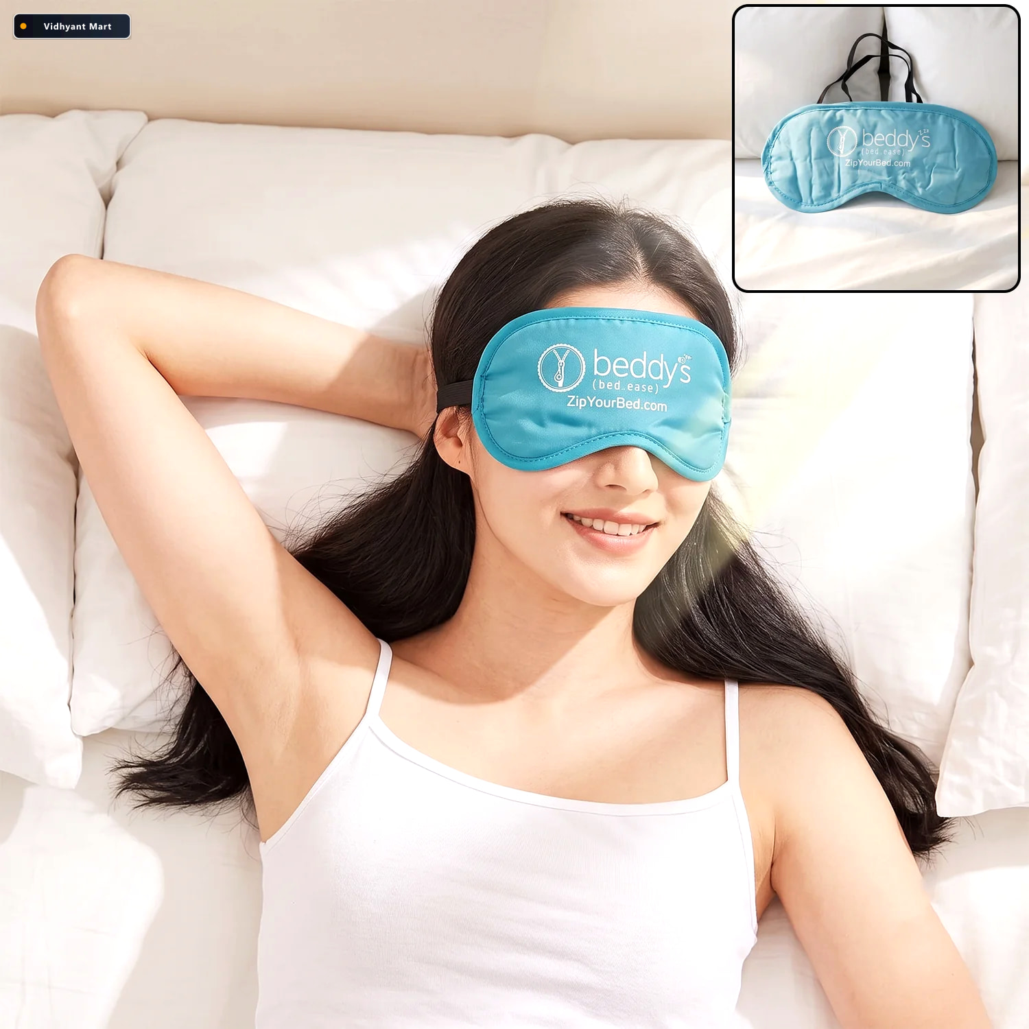 Vidhyant Mart Soft Sleep Eye Mask Light Blocking Padded Eye Cove 1