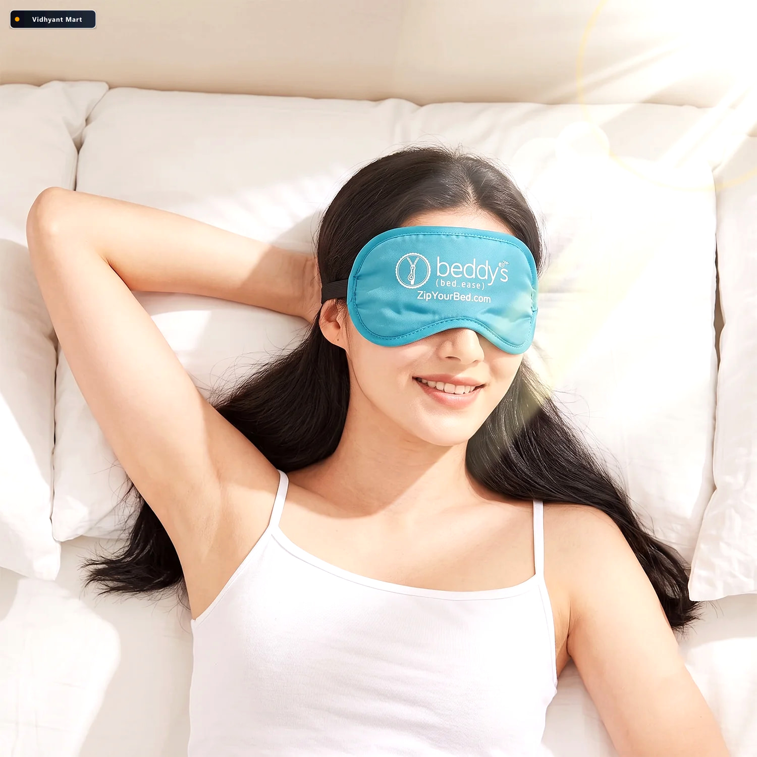 Vidhyant Mart Soft Sleep Eye Mask Light Blocking Padded Eye Cove 3