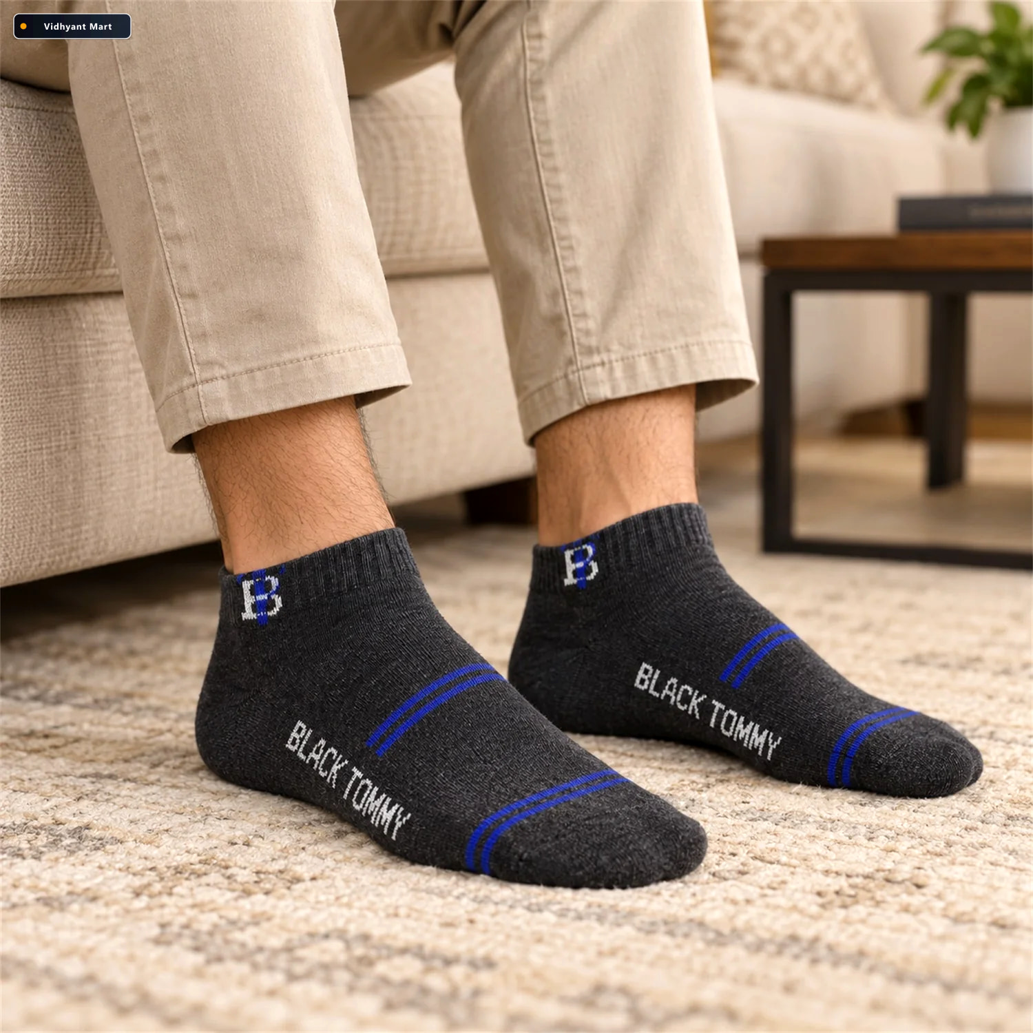 Vidhyant Mart Soft Stretchable Knitted Ankle Socks For Everyday 2
