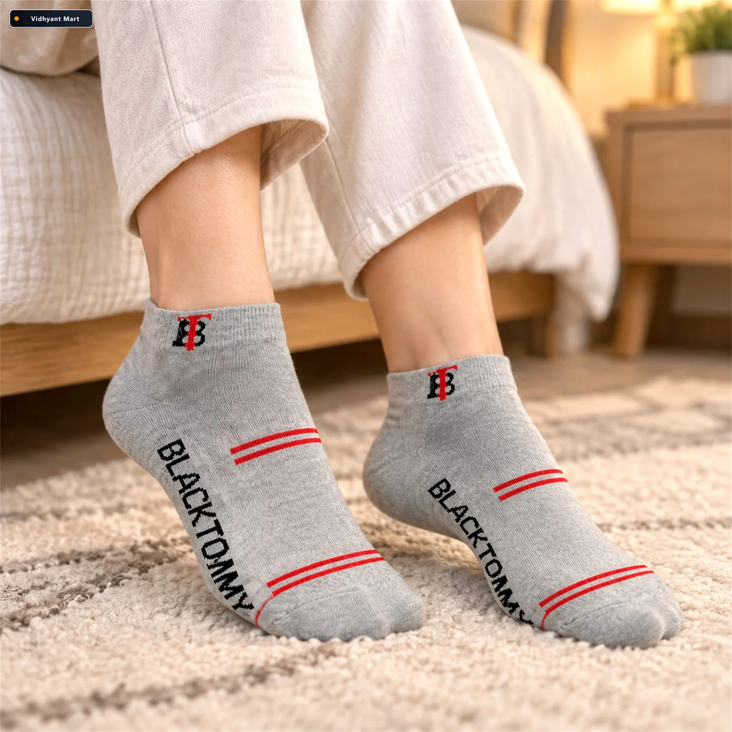 Vidhyant Mart Soft Stretchable Knitted Ankle Socks For Everyday 3