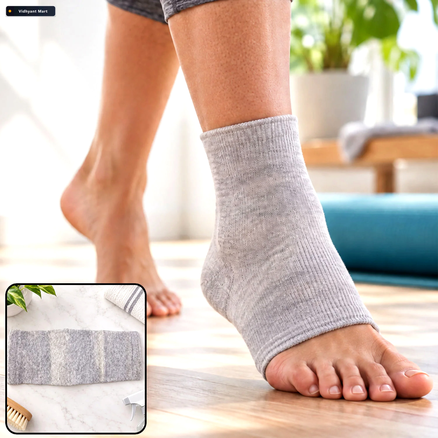 Vidhyant Mart Soft Stretchable Open Toe Ankle Support Sleeve For 1