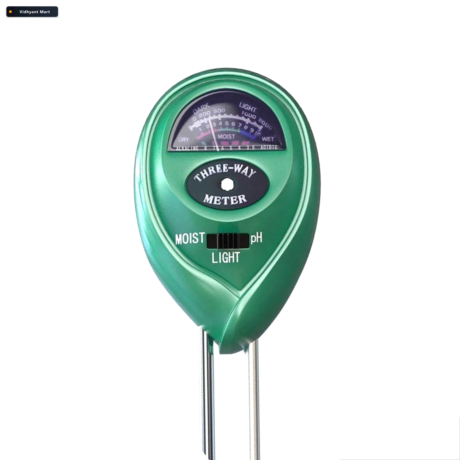 Vidhyant Mart Soil Tester 3 In 1 For Moisture Ph Sunlight Grow V 4