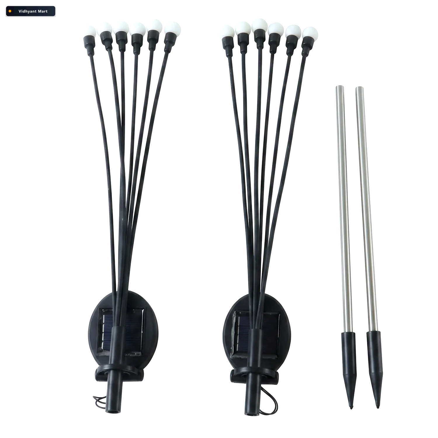Vidhyant Mart Solar Firefly Led Garden Stake Lights For Outdoor 4
