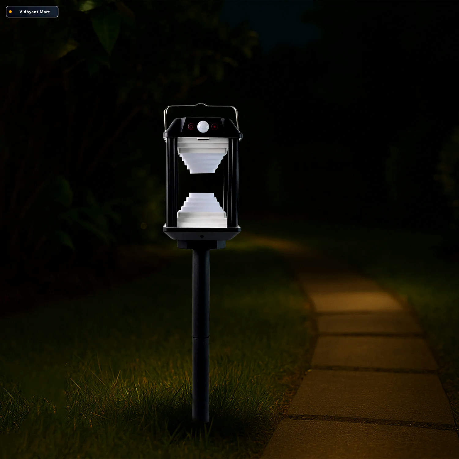 Vidhyant Mart Solar Induction Led Wall Lamp Motion Sensor Outdoo 2