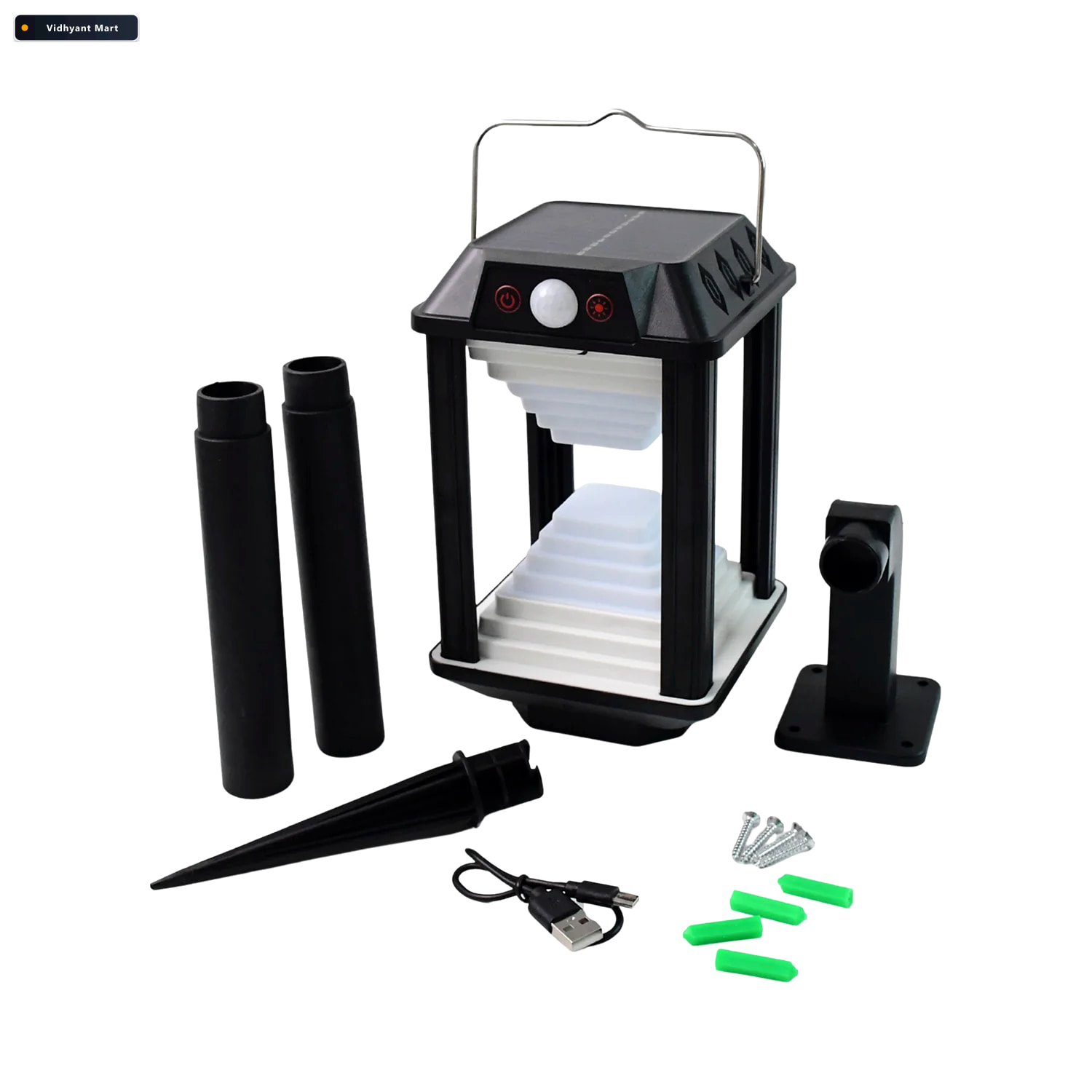 Vidhyant Mart Solar Induction Led Wall Lamp Motion Sensor Outdoo 4