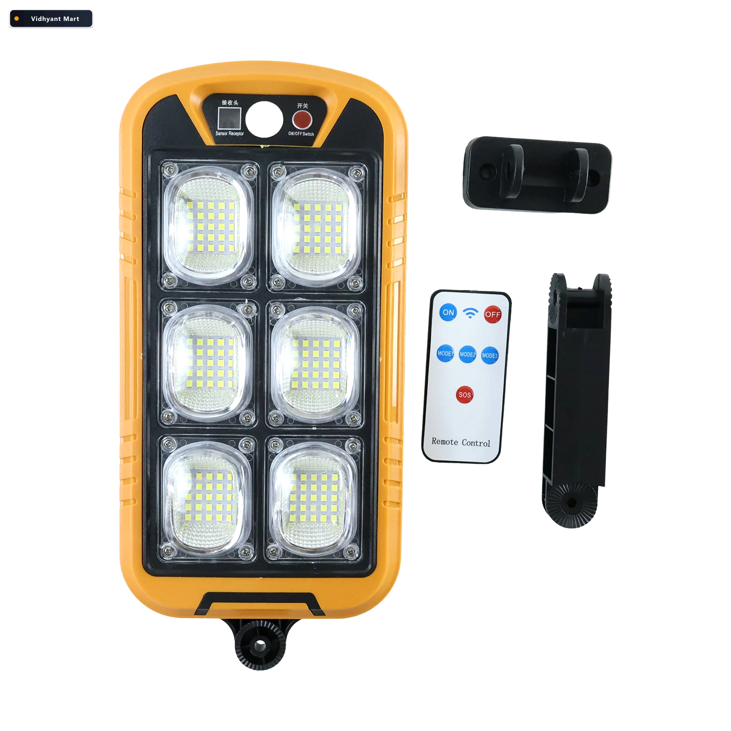 Vidhyant Mart Solar Led Motion Sensor Wall Light With Remote Wat 4