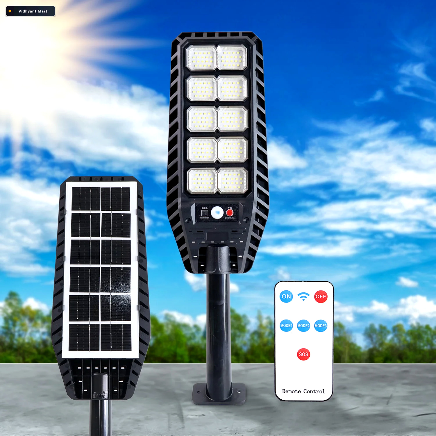 Vidhyant Mart Solar Led Street Light High Powered Motion Sensor 1
