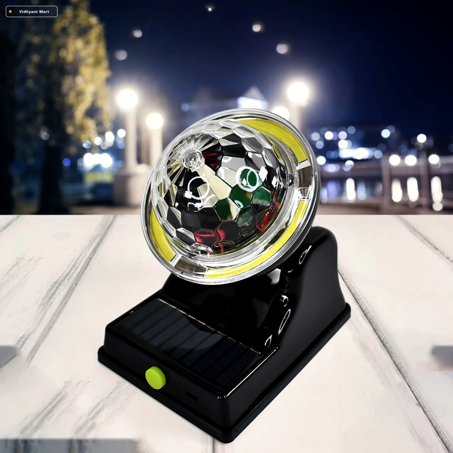 Vidhyant Mart Solar Party Disco Light Multifunctional 2 Modes Le 2