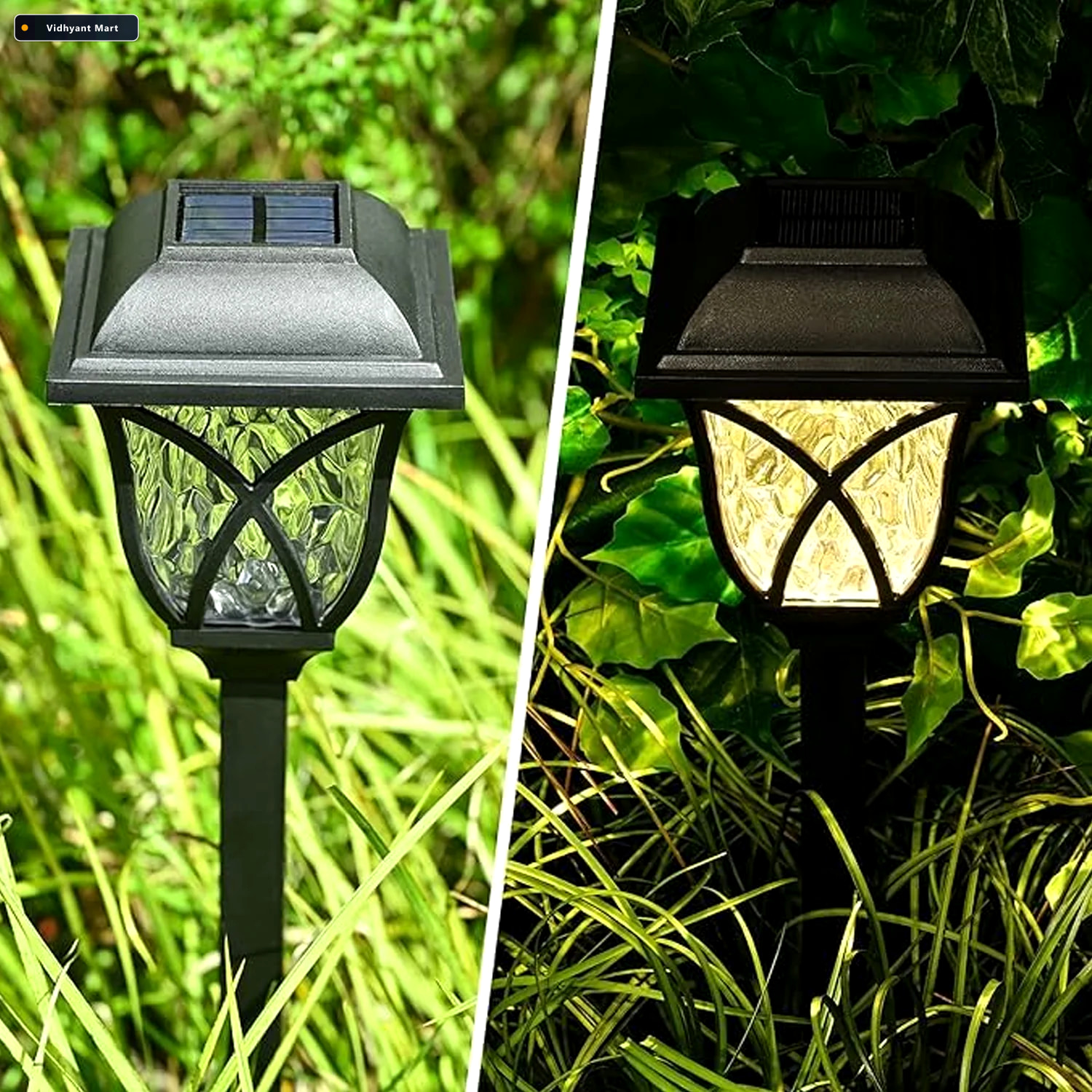 Vidhyant Mart Solar Pathway Lights Water Ripple Garden Lighting 2