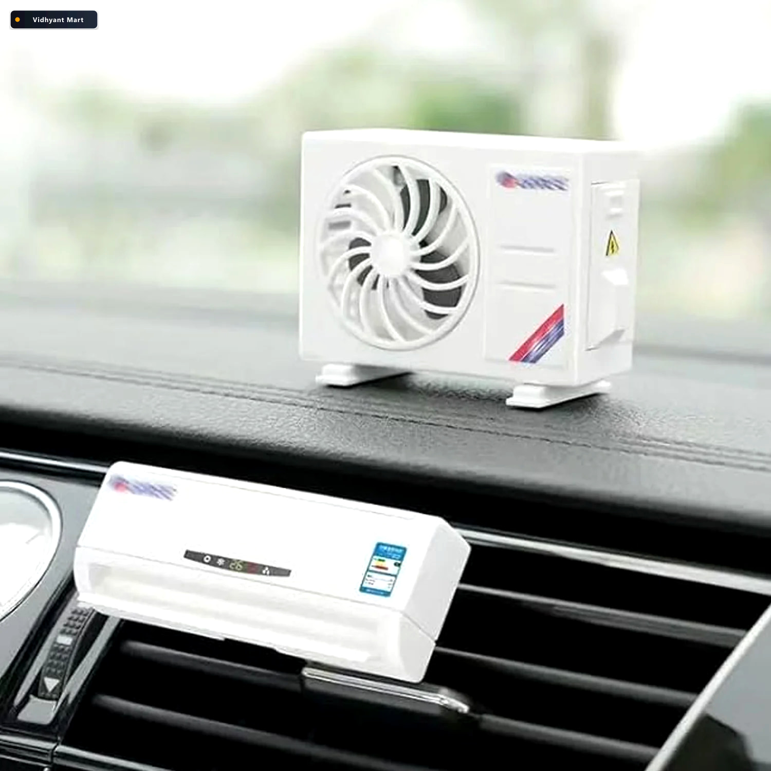 Vidhyant Mart Solar Powered Car Air Freshener Built In Perfume D 2