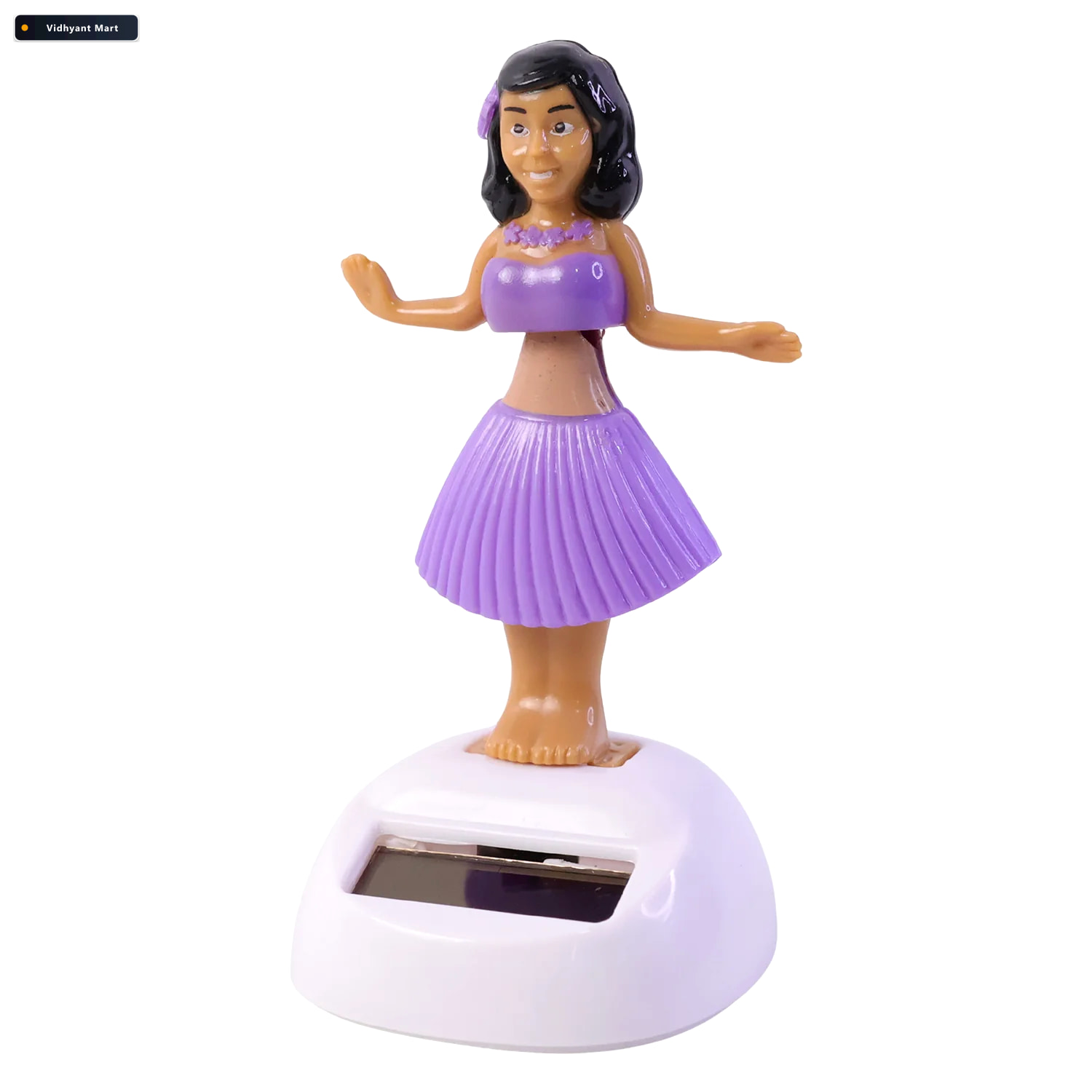 Vidhyant Mart Solar Powered Dancing Hula Doll Bobble Toy For Car 4