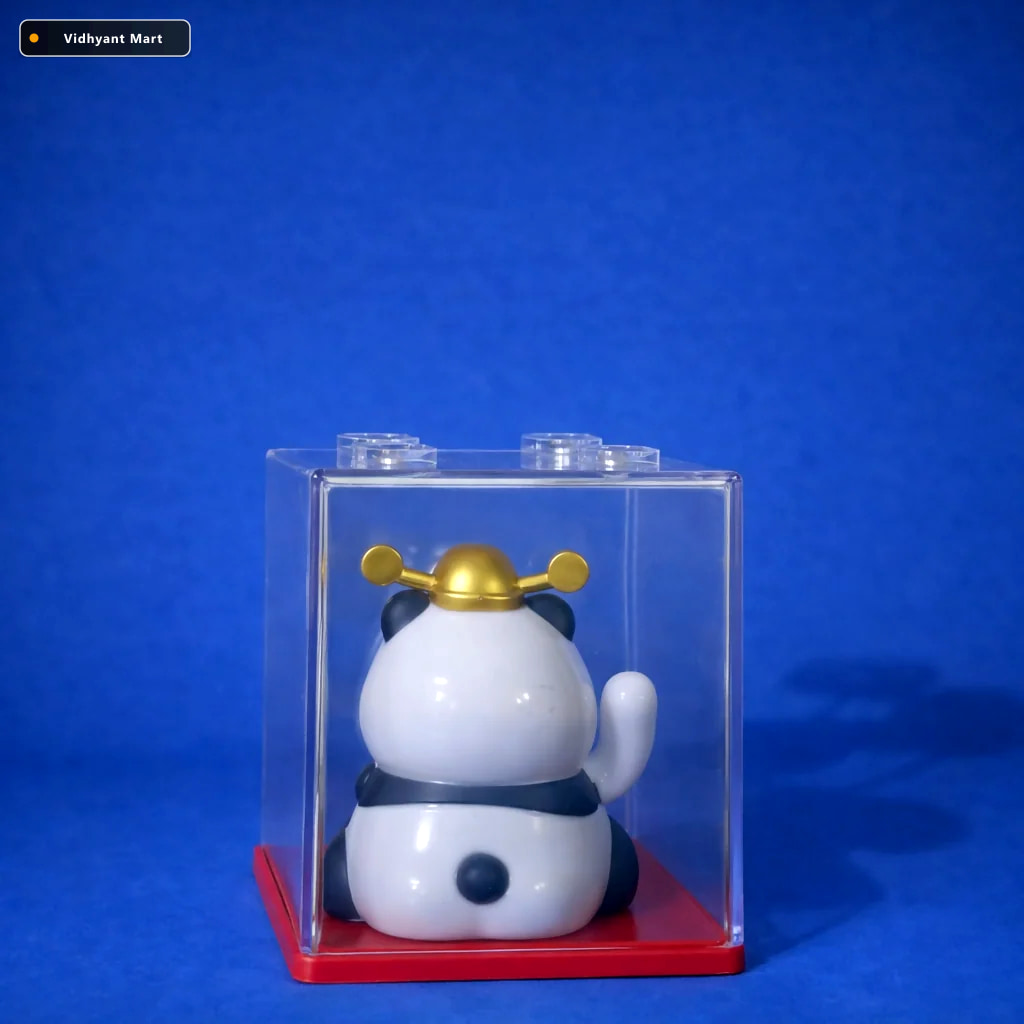 Vidhyant Mart Solar Powered Lucky Panda Waving Toy Charm Your Da 3