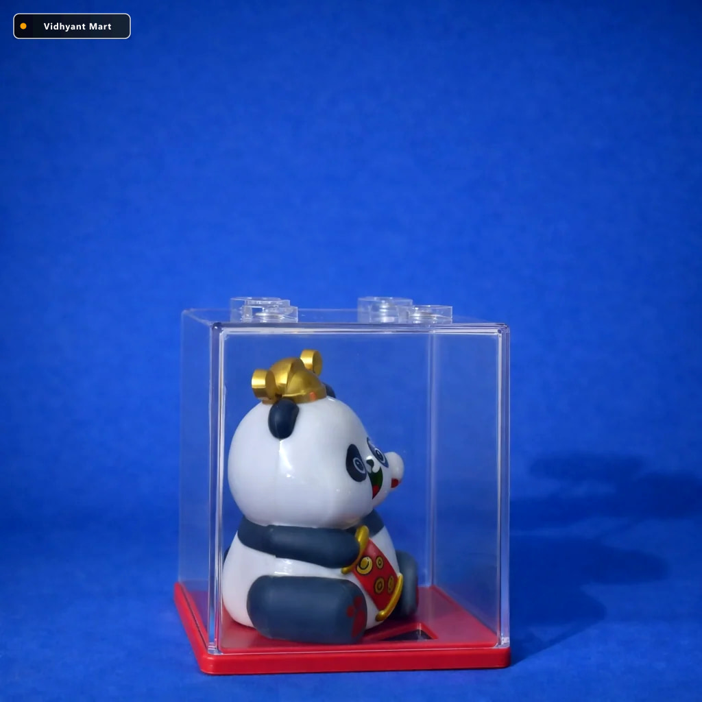 Vidhyant Mart Solar Powered Lucky Panda Waving Toy Charm Your Da 4