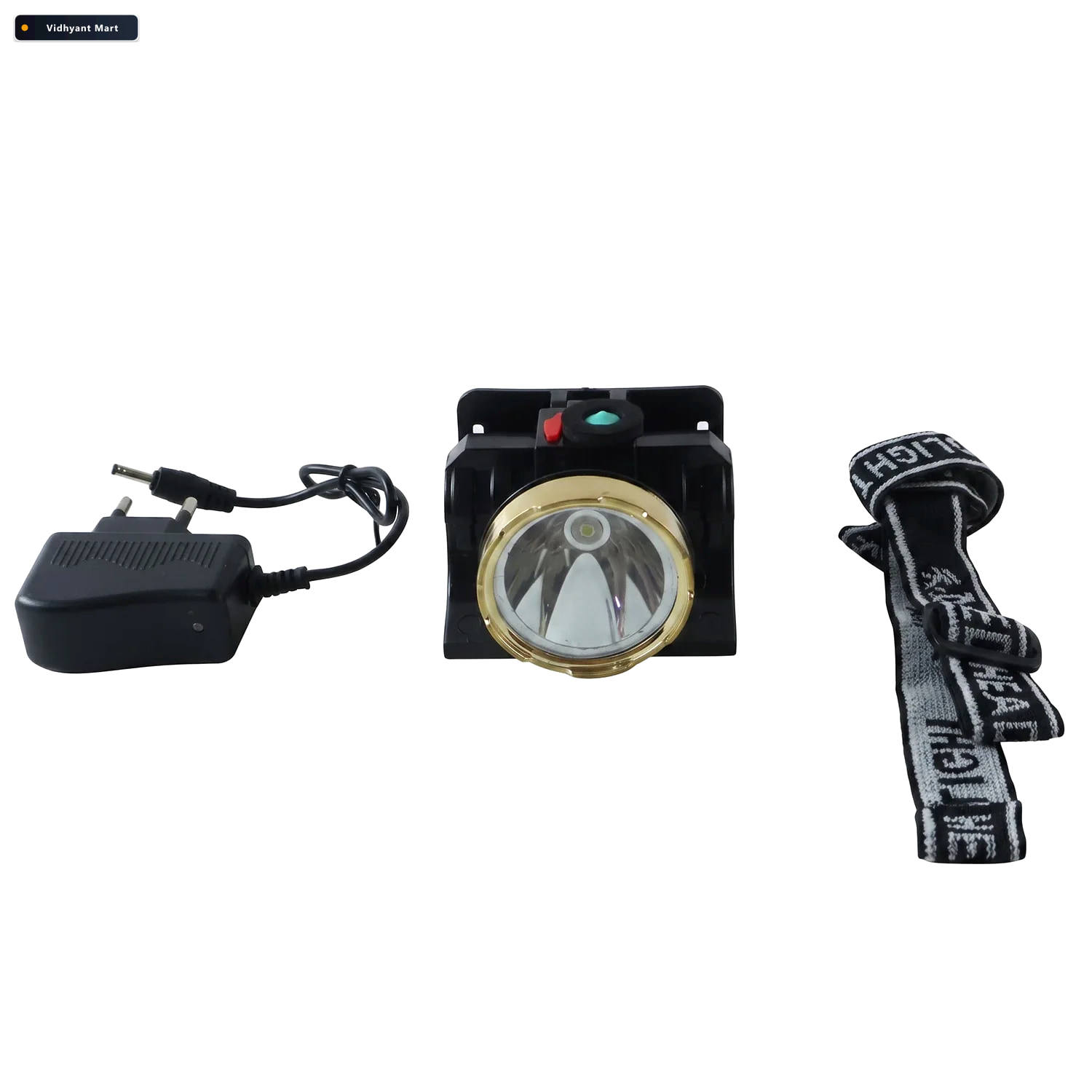 Vidhyant Mart Solar Rechargeable Led Headlamp With Adjustable He 4