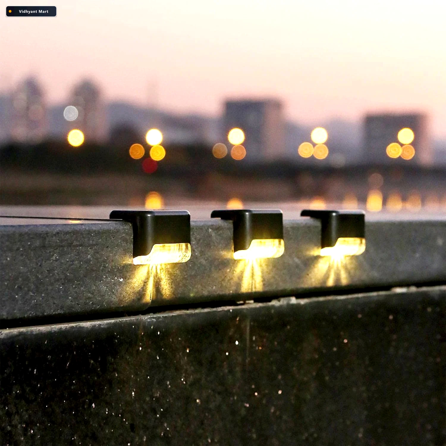 Vidhyant Mart Solar Stair Lights Waterproof Auto Onoff Garden Ve 3