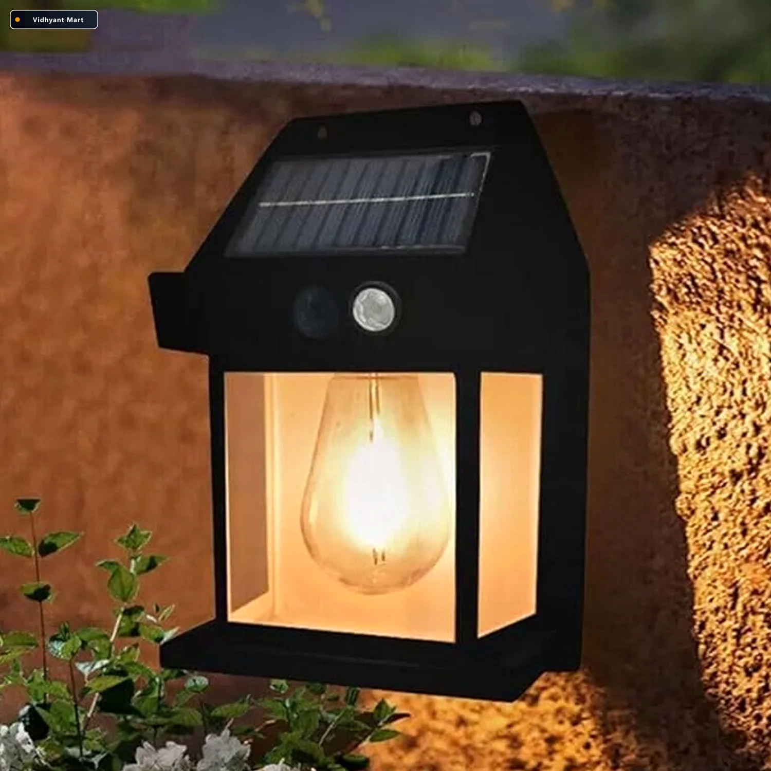 Vidhyant Mart Solar Wall Lamp With Motion Sensor For Outdoor Lig 1