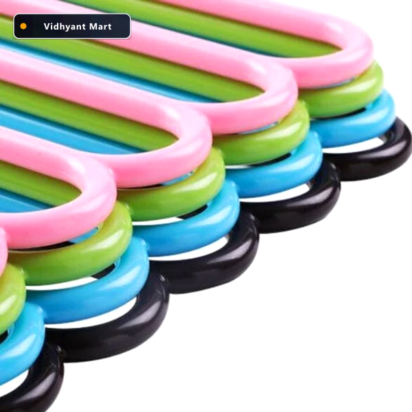 Vidhyant Mart Space Saving Hanger 5 Layer Multipurpose Plastic G 3