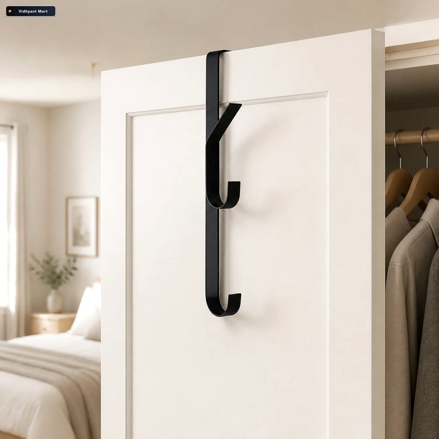 Vidhyant Mart Space Saving Over Door Hook With Multiple Hanging 1
