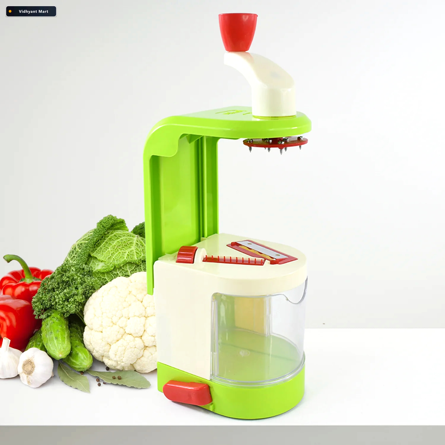 Vidhyant Mart Spiral Potato Twister Manual Snack Maker With Vacu 2