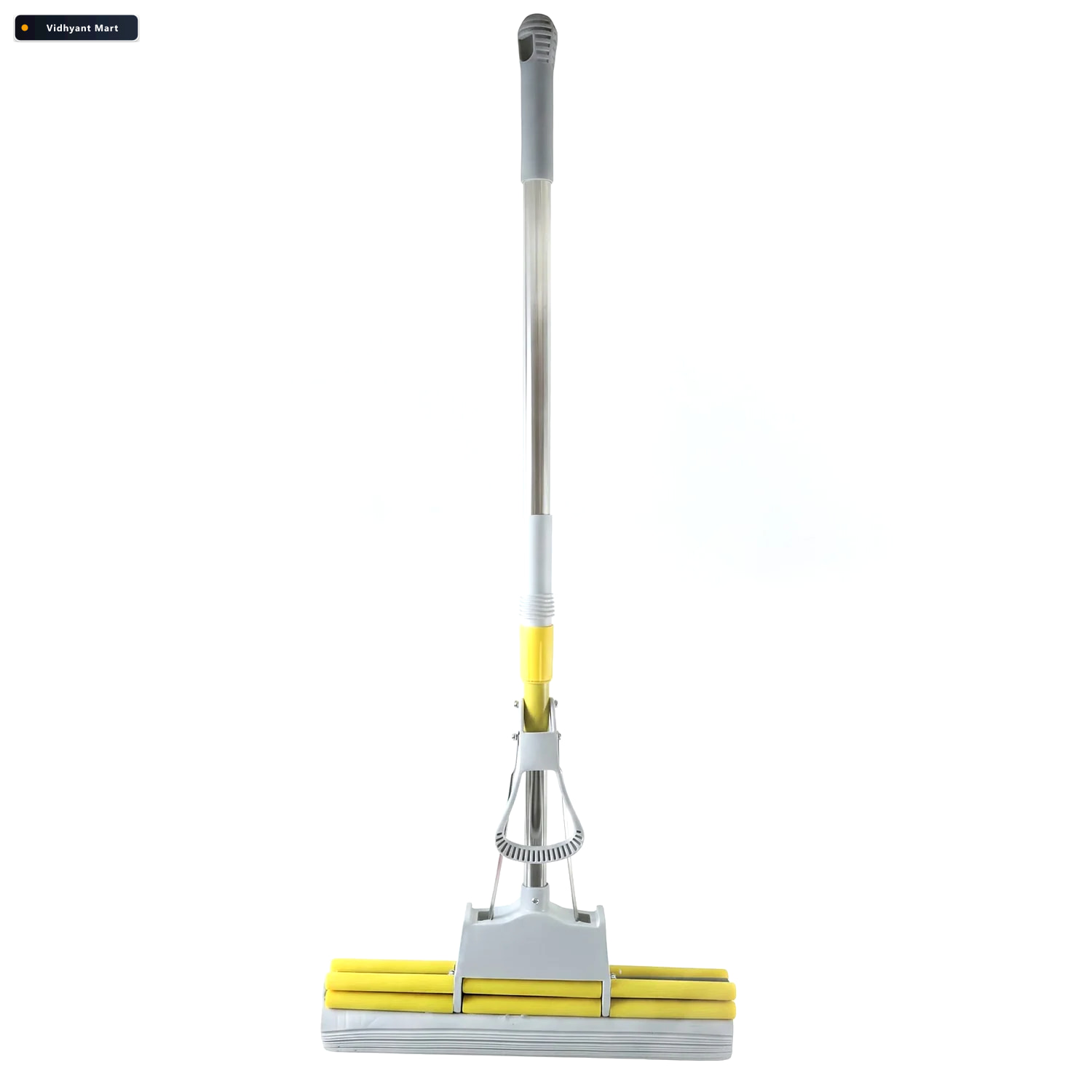 Vidhyant Mart Sponge Floor Mop With Steel Telescopic Handle And 4