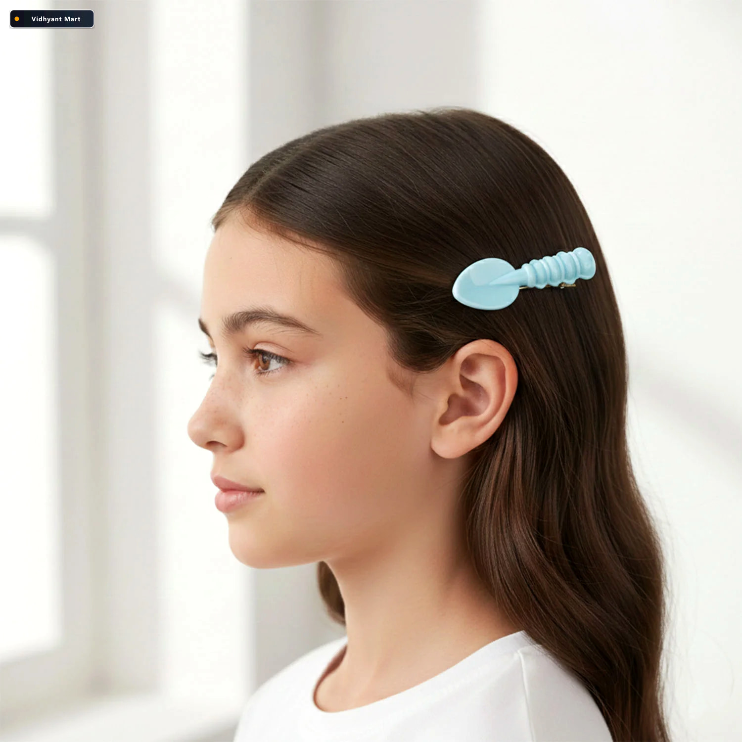 Vidhyant Mart Spoon Spatula Hair Clip Set Cute Lightweight 4 Pac 3