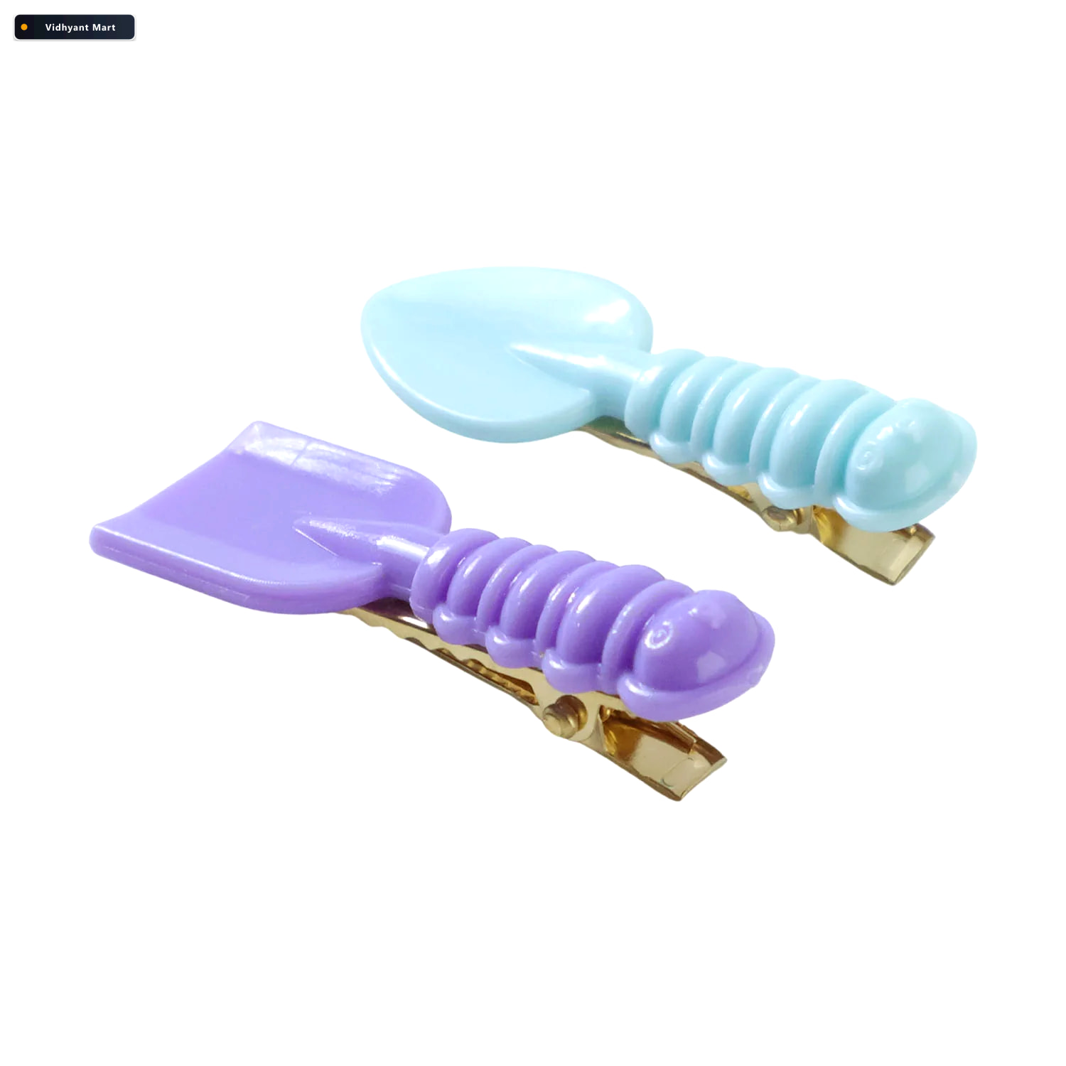 Vidhyant Mart Spoon Spatula Hair Clip Set Cute Lightweight 4 Pac 4