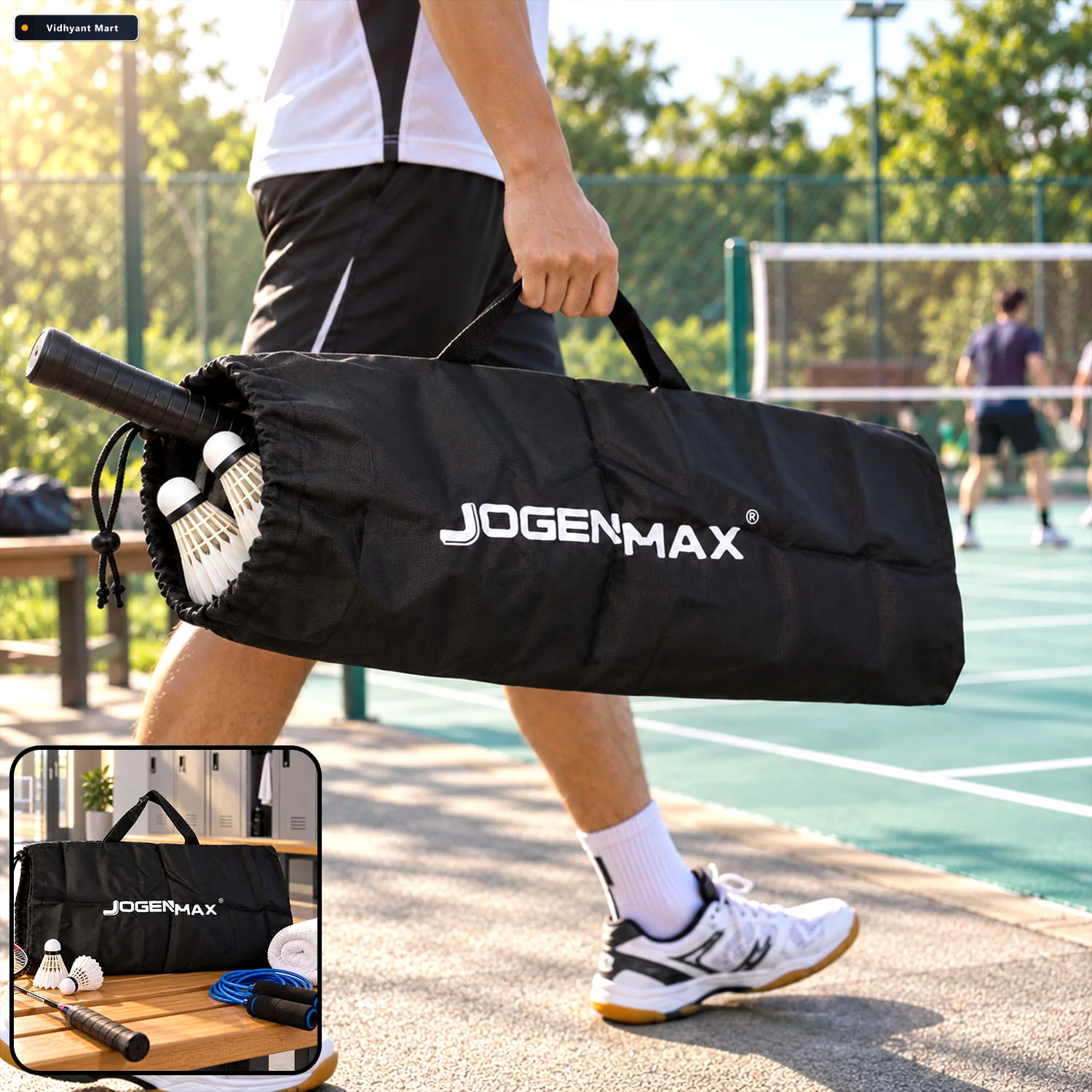 Vidhyant Mart Sports Kit Bag With Drawstring Closure And Hand St 1