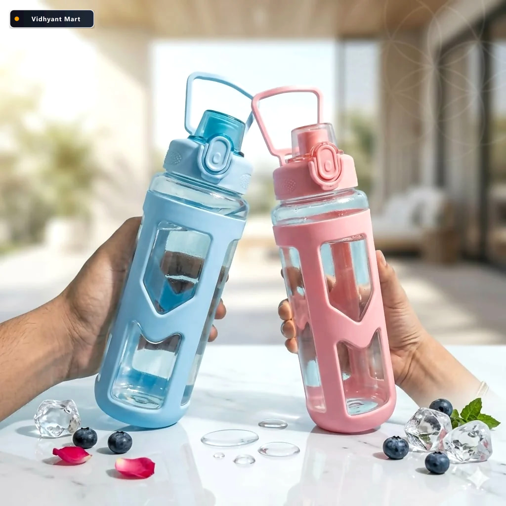 Vidhyant Mart Sports Water Bottle 900ml Capacity With Carry Hand 2