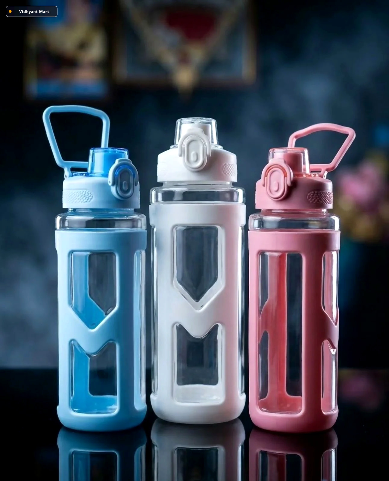 Vidhyant Mart Sports Water Bottle 900ml Capacity With Carry Hand 5