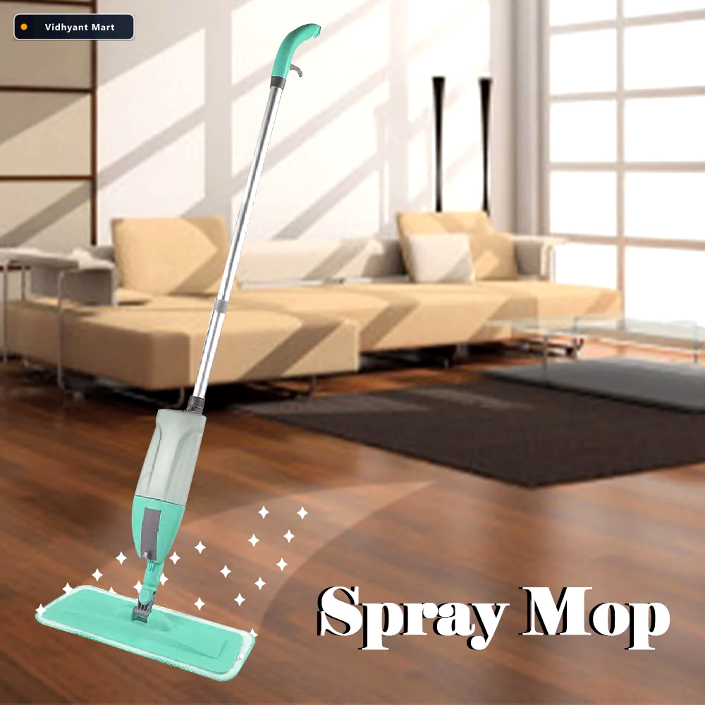 Vidhyant Mart Spray Mop 360 Rotating Head Washable Pad Velvet Wi 1