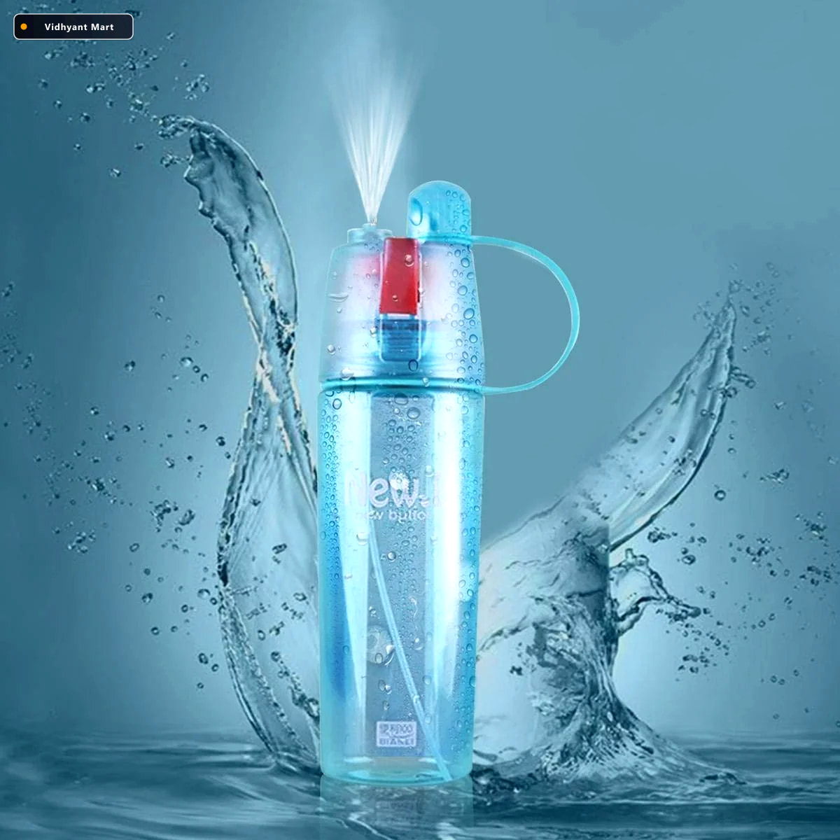 Vidhyant Mart Spray Water Bottle 600ml Bpa Free For Hydration Ow 1