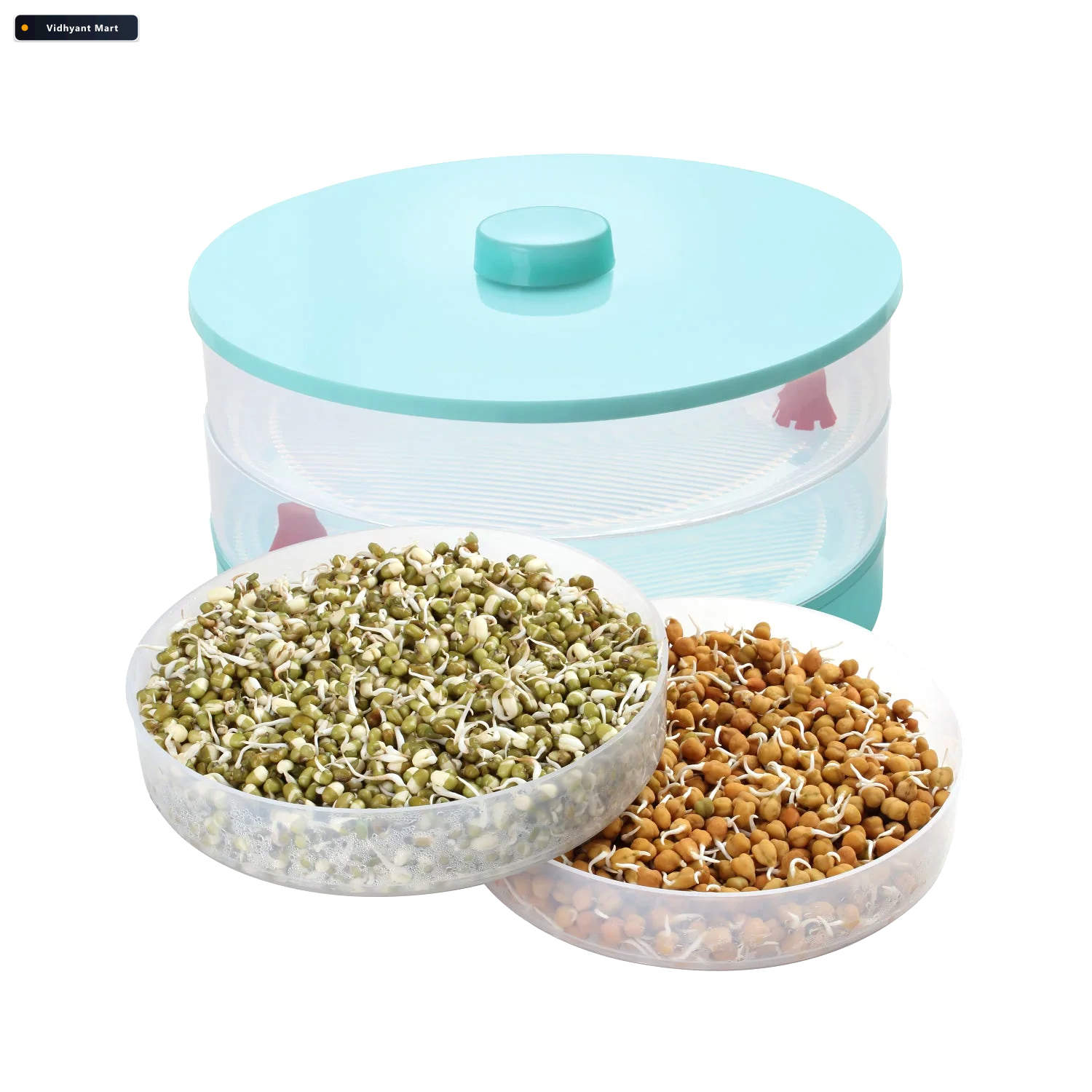 Vidhyant Mart Sprout Maker 1800 Ml Healthy Bean Sprouting Bowl G 2