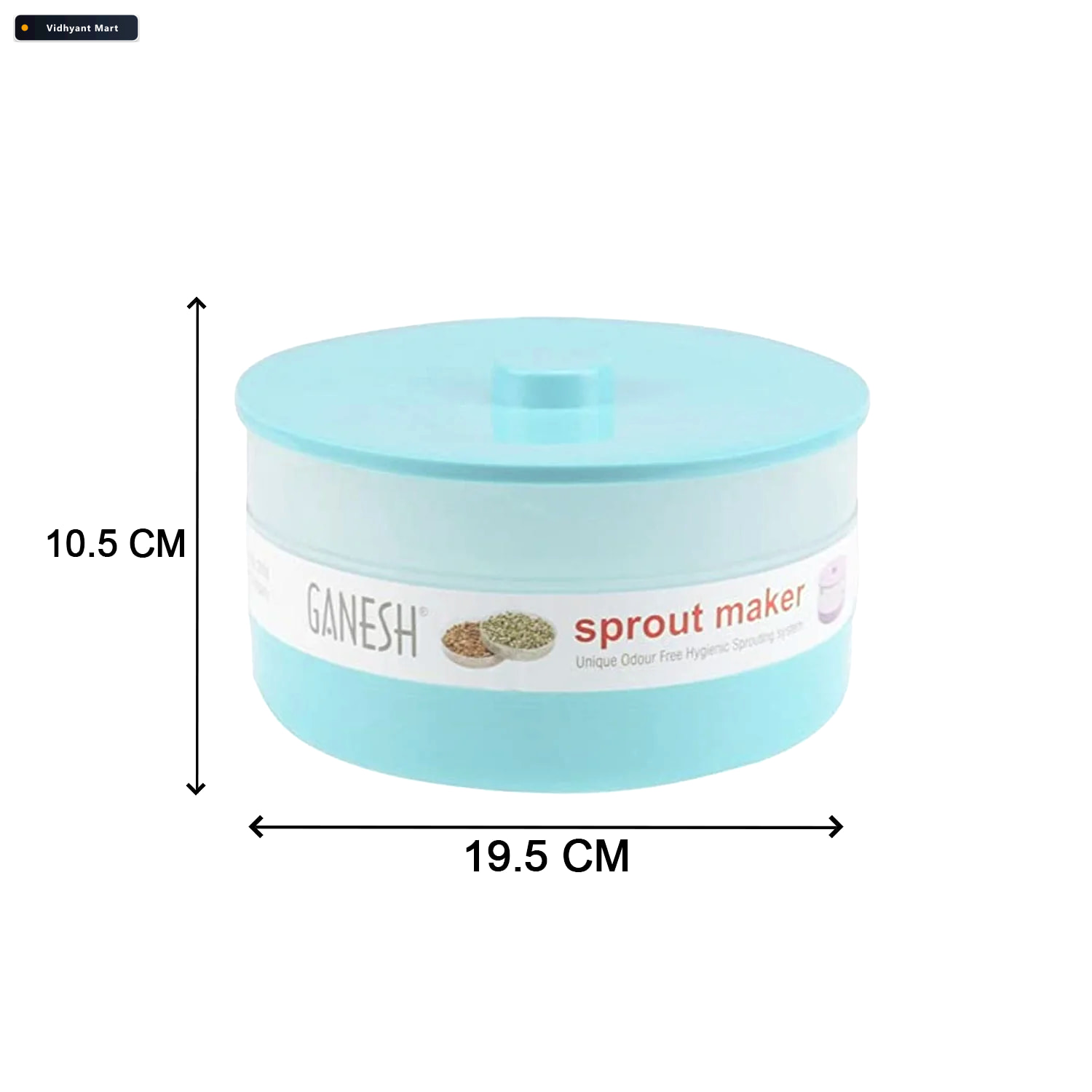 Vidhyant Mart Sprout Maker 1800 Ml Healthy Bean Sprouting Bowl G 4