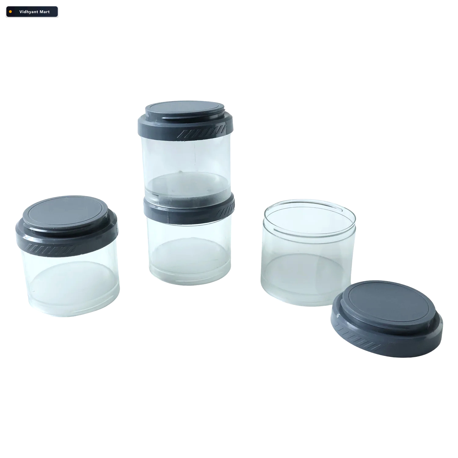Vidhyant Mart Stackable Storage Container Set Space Saving Modul 4