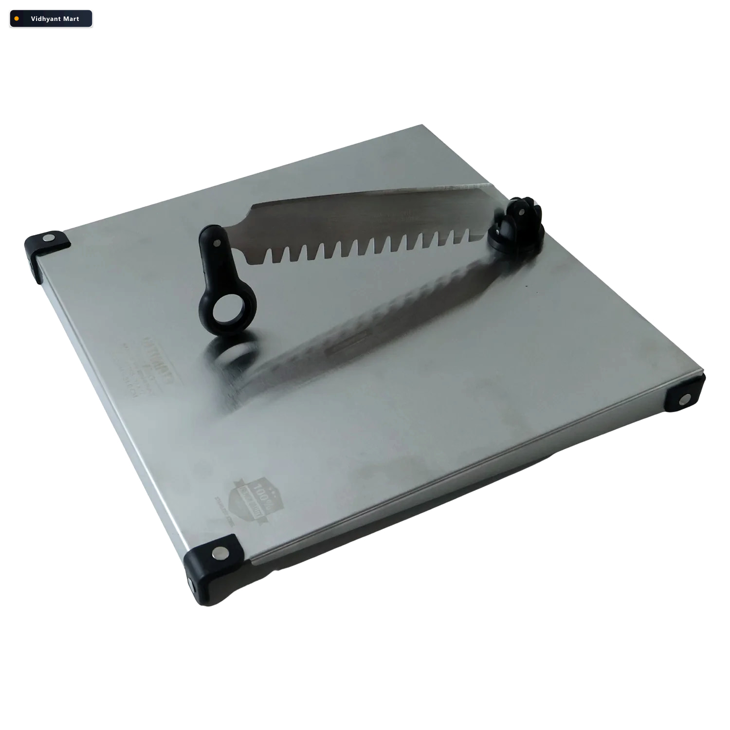 Vidhyant Mart Stainless Steel 2 In 1 Cutting And Chopping Board 4