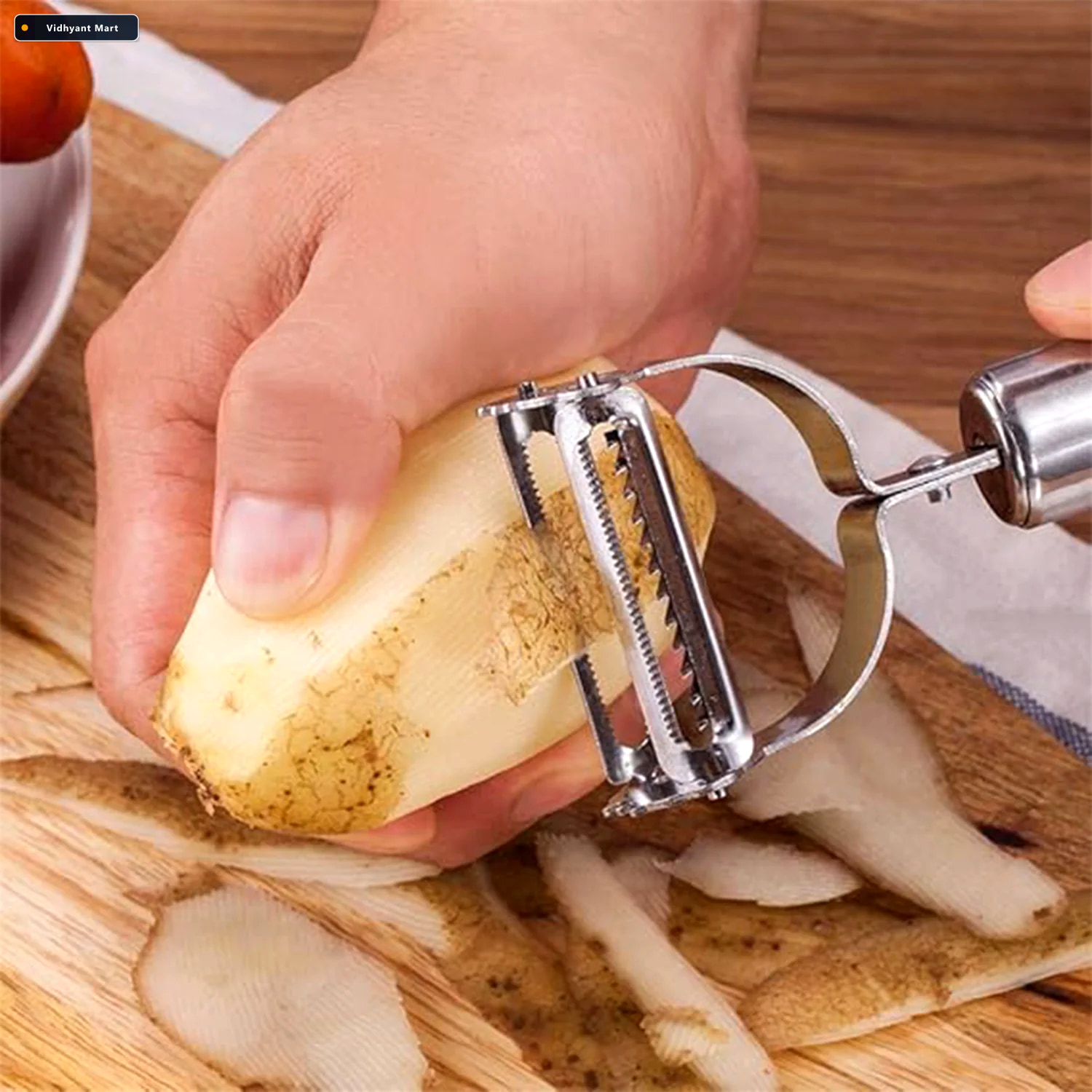 Vidhyant Mart Stainless Steel 3 In 1 Vegetable Peeler Set Precis 3