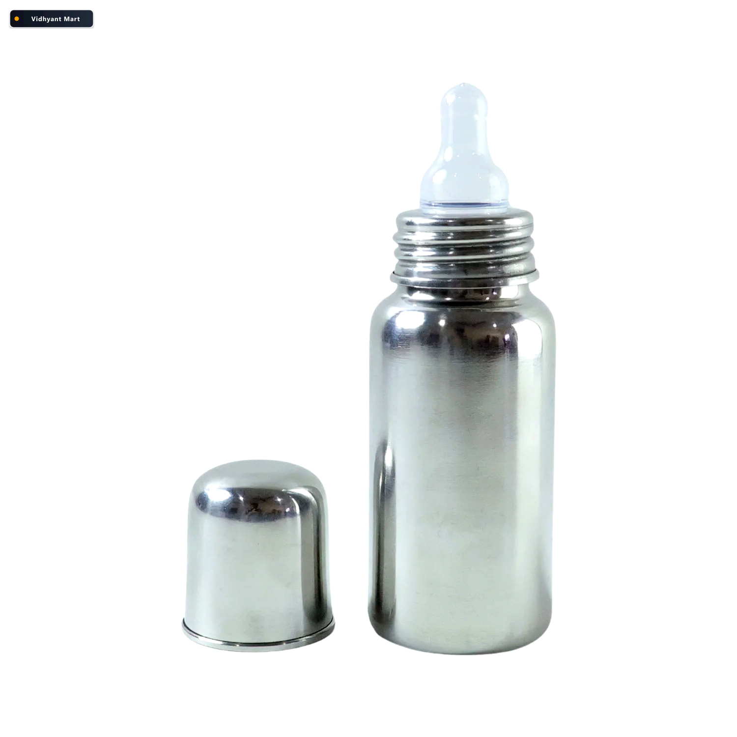 Vidhyant Mart Stainless Steel Baby Feeding Bottle 200ml Leakproo 3