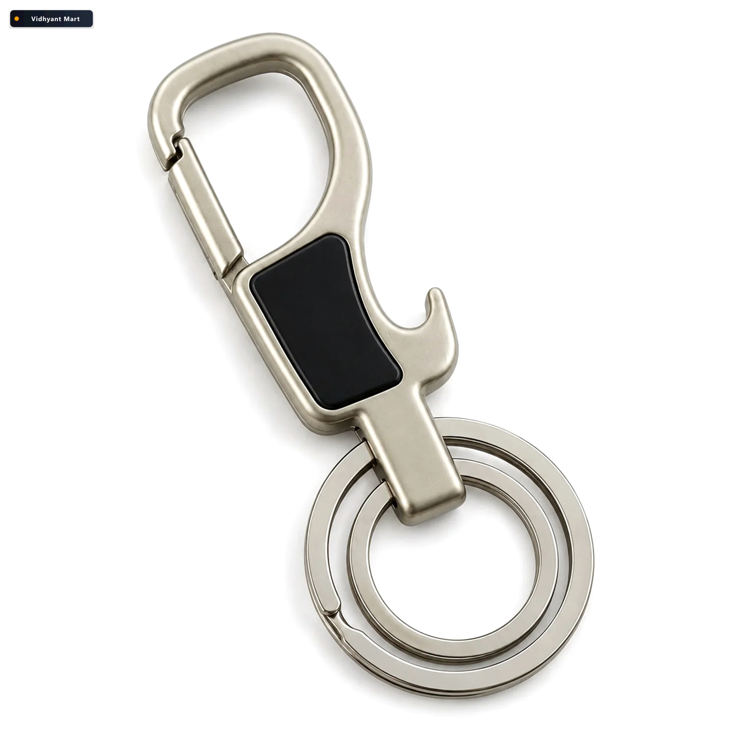 Vidhyant Mart Stainless Steel Carabiner Keychain Secure Lock Com 4