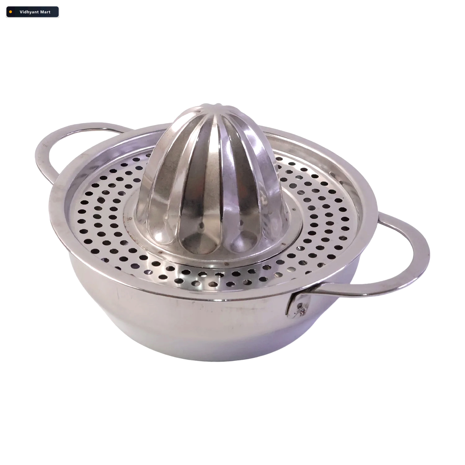 Vidhyant Mart Stainless Steel Citrus Juicer Manual Hand Press Fo 3