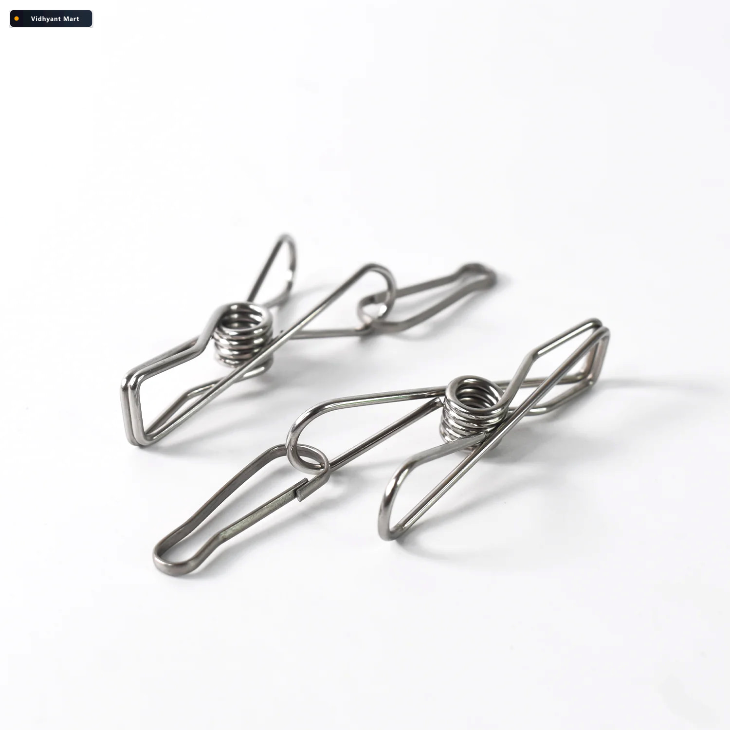 Vidhyant Mart Stainless Steel Clothes Pegs Durable Laundry Clips 2