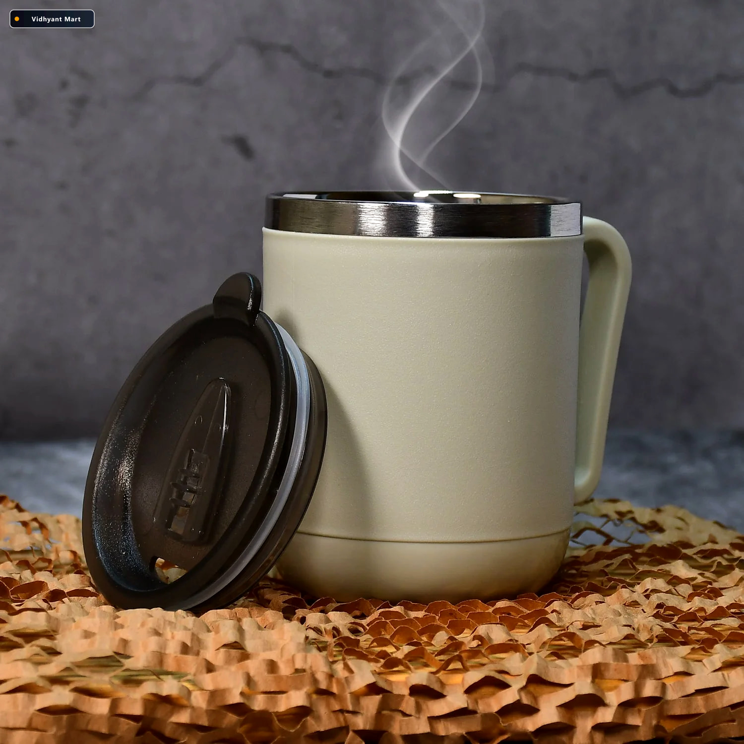 Vidhyant Mart Stainless Steel Coffee Mug 400ml Double Wall Ganes 3