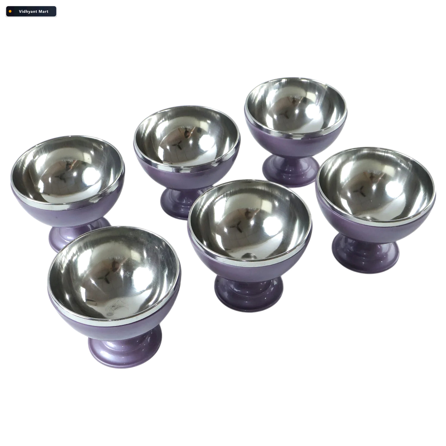 Vidhyant Mart Stainless Steel Dessert Bowl Set Elegant Durable S 4