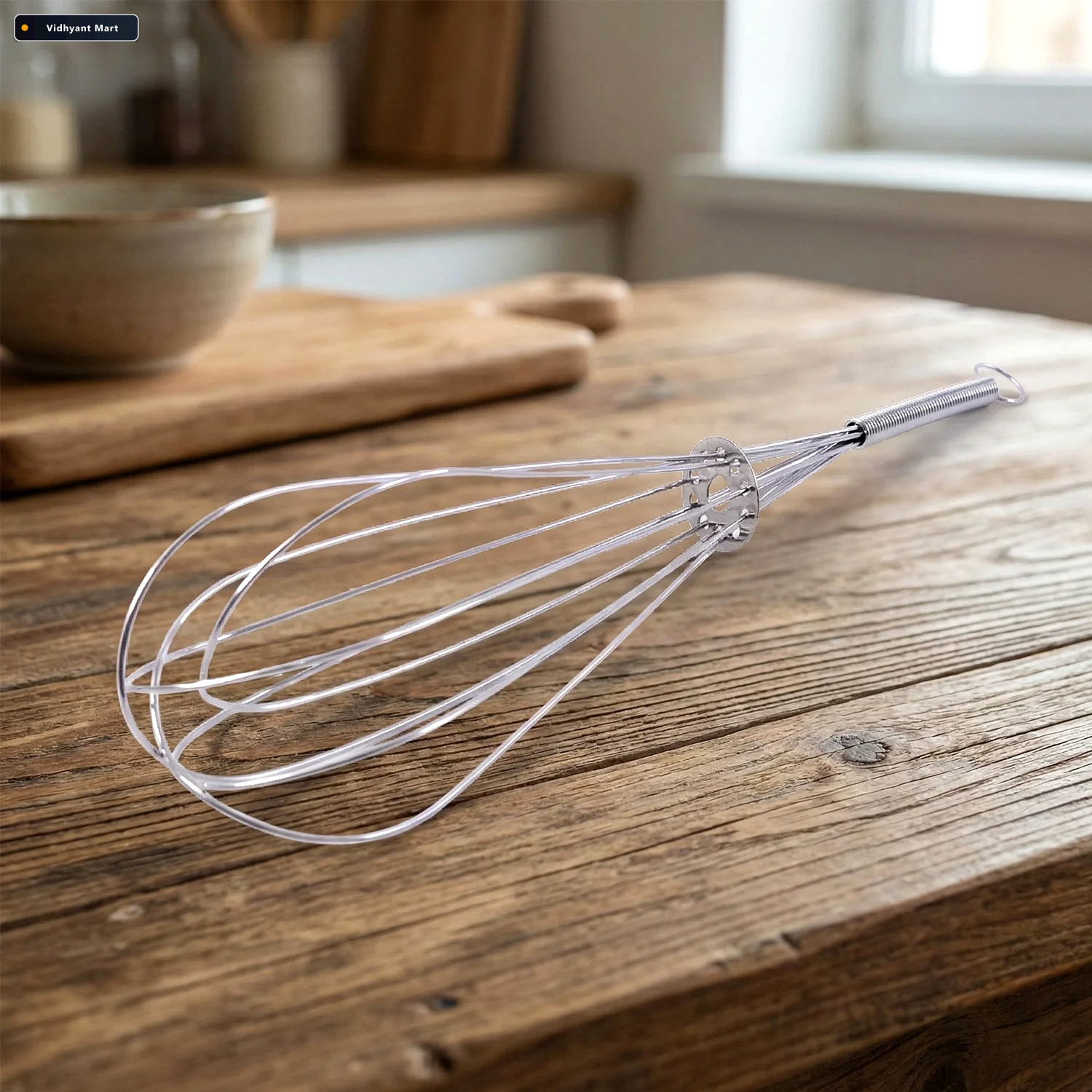 Vidhyant Mart Stainless Steel Egg Beater Whisk Manual Balloon Wh 4