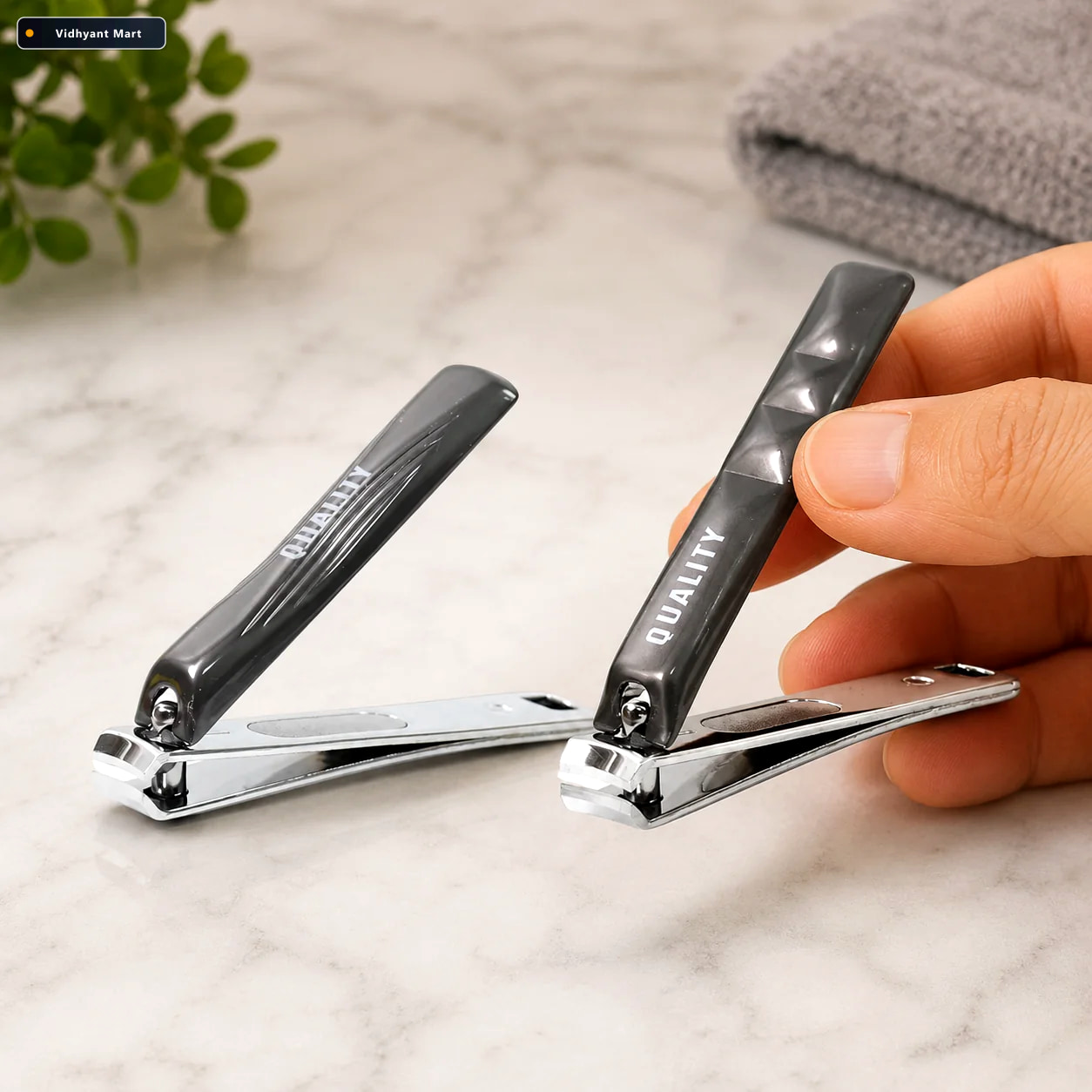 Vidhyant Mart Stainless Steel Folding Large Nail Clippers Durabl 1