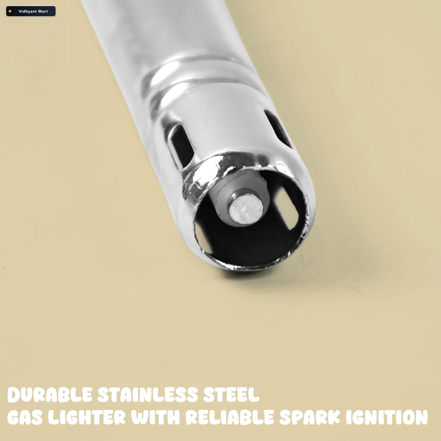 Vidhyant Mart Stainless Steel Gas Lighter Durable Reliable Kitch 3