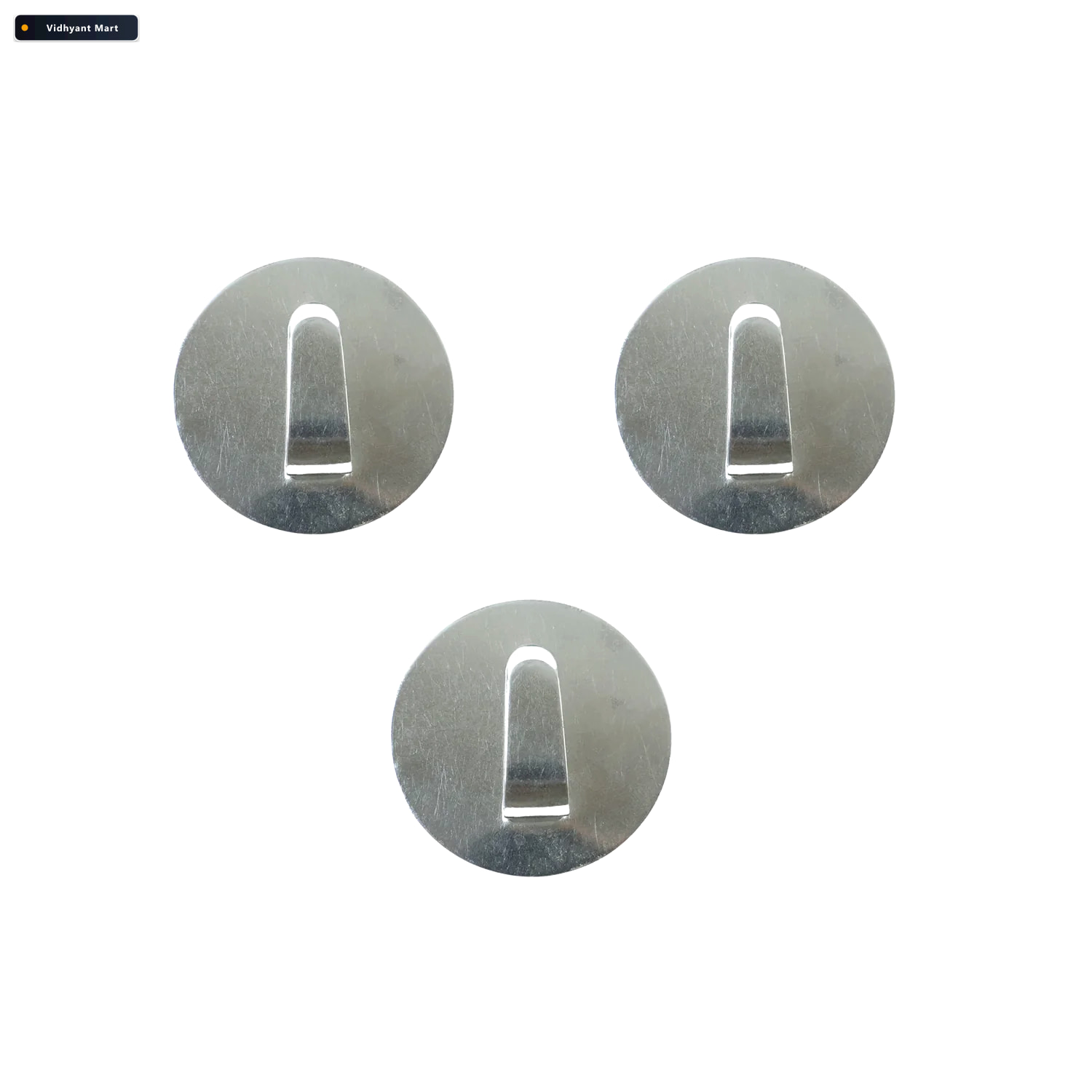 Vidhyant Mart Stainless Steel Hooks Waterproof Self Adhesive Gli 4