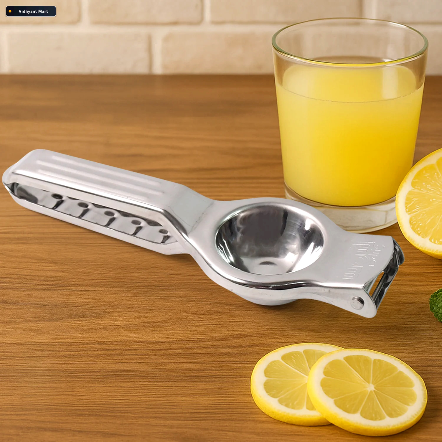 Vidhyant Mart Stainless Steel Lemon Squeezer 2 In 1 Juicer With 2