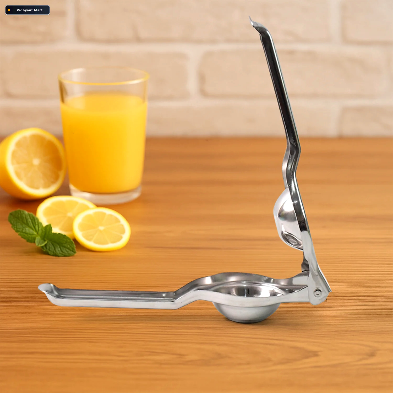 Vidhyant Mart Stainless Steel Lemon Squeezer 2 In 1 Juicer With 3