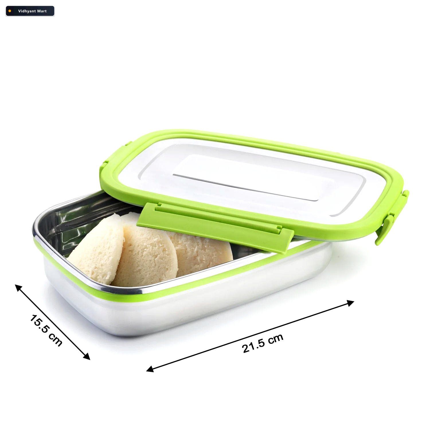 Vidhyant Mart Stainless Steel Lunch Pack Leakproof Compact Ganes 4
