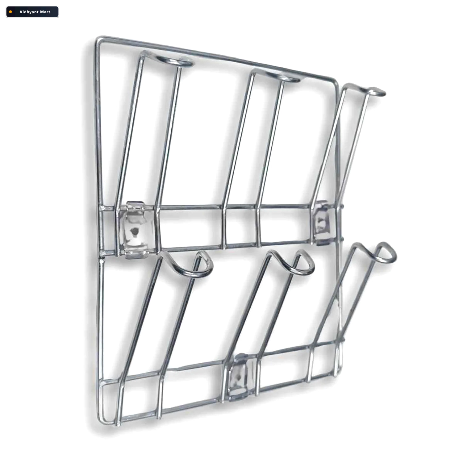 Vidhyant Mart Stainless Steel Mug Holder Rack Space Saving Kitch 4
